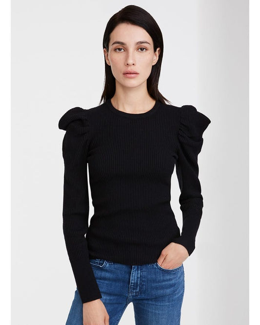 Touch of Cashmere Ruffled Sweater